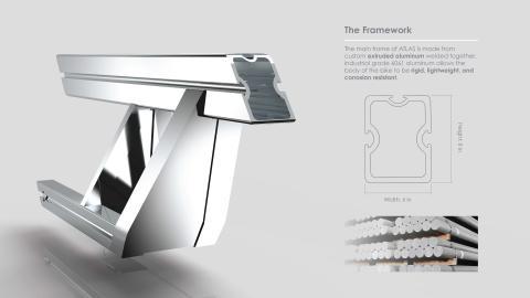 ATLAS e-motorcycle extrusion profile design