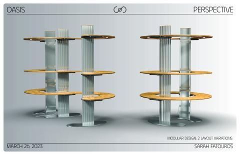 Retail shelving design by Sarah Fatouros