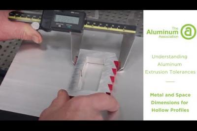 Aluminum Extrusion Tolerances - Metal and Space Dimensions for Hollow Profiles