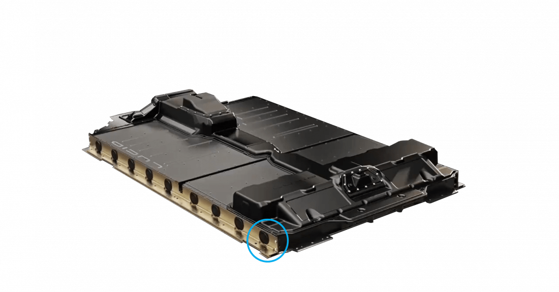 Lucid Air Battery Box callout 